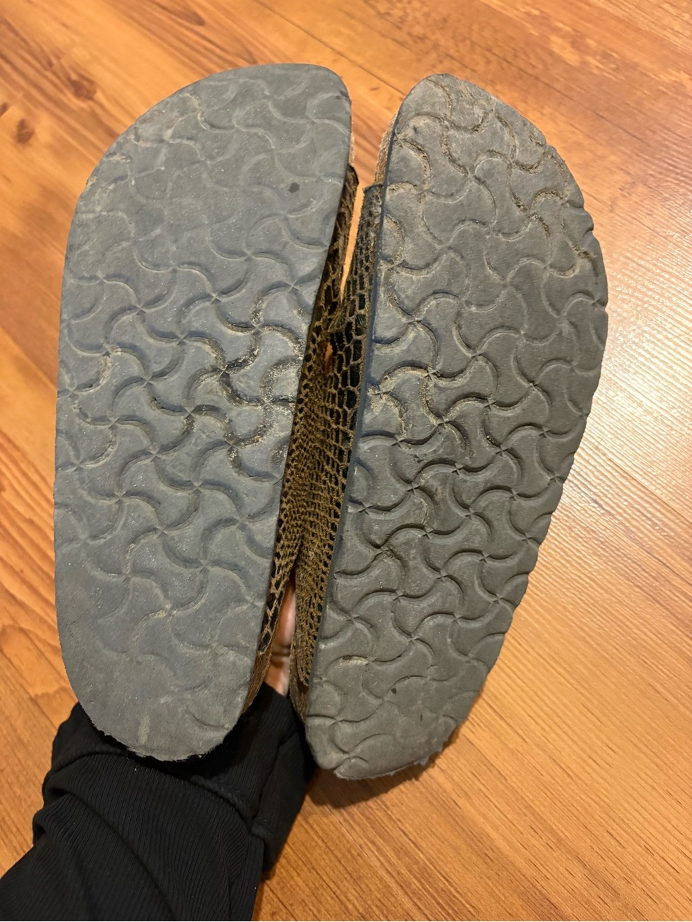 Birkenstock Arizona Python Snakeskin Embossed Sandals - Picture 4 of 5